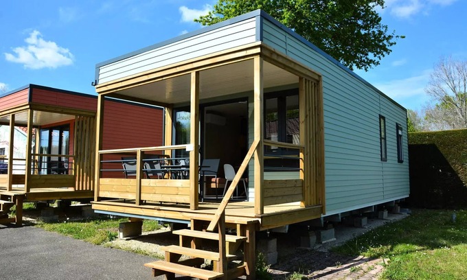 Sadirac House | Mobil-Home Wohnzimmer 3 Zimmer 4 Personen Klimaanlage + TV