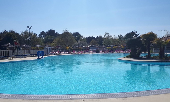Gastes House | Mobile home, 4*, 3 pools, beach, 40 m2, 24 m2 covered terrace, air-conditioned
