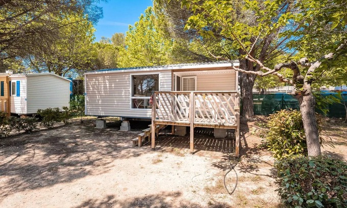 Angles House | Mobile home Einfache Terrasse