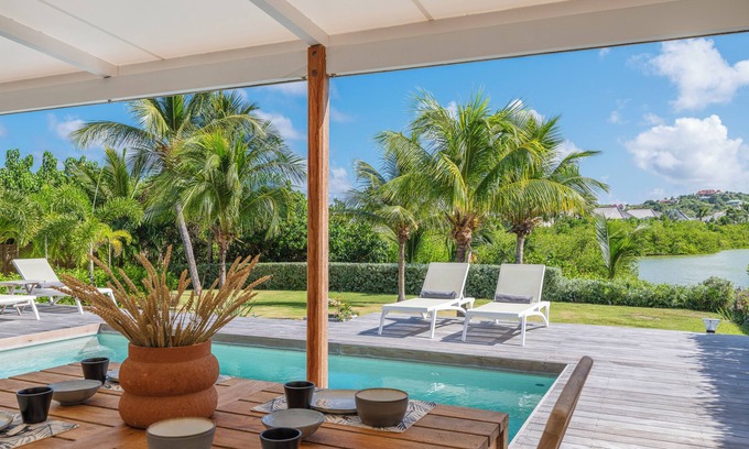 Anse du Grand Cul-de-Sac Villa | Modern 2 bedroom Villa, private heated pool, Couple & family friendly