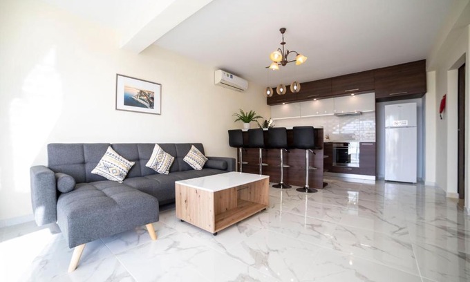 Agios Tychon Apartment | Modern 2 bedroom, sea view apartment.
