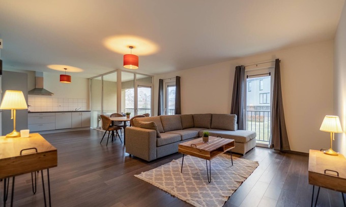 Buellingen Apartment | Modern and spacious vacation apartment near the Bütgenbach reservoir.