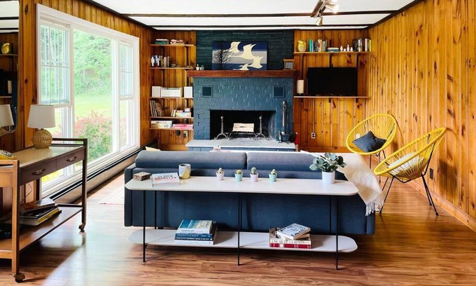 Kerhonkson House | Modern Catskills Oasis w Pool and Bar Hall