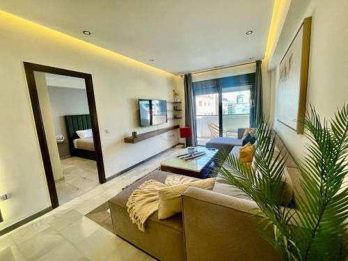 Tangier Apartment | Modern Chic 2 Bedrooms - TGV Station & Marina Bay