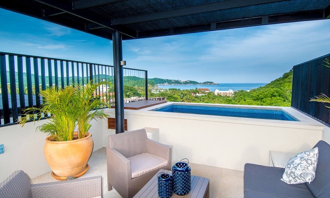 P Chahue Condo | Modern condo w/private terrace and plunge pool