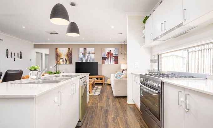 Cranbourne East House | Modern Family Friendly Retreat Home with Sunroom