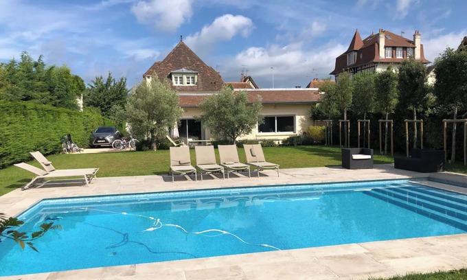 Deauville City Centre Villa | Modern family home with heated pool