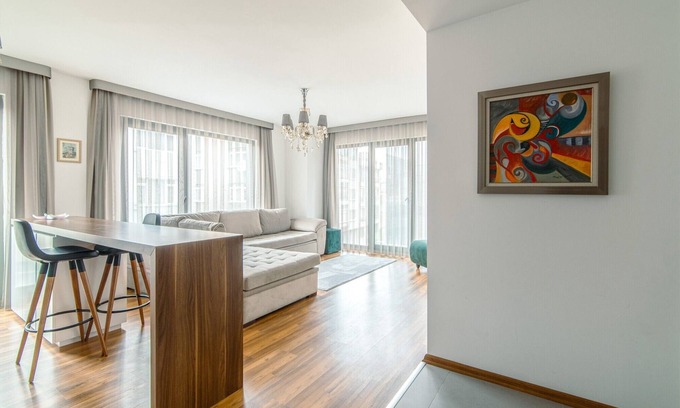 Kagithane Apartment | Modern Flat near Sapphire Shopping Mall