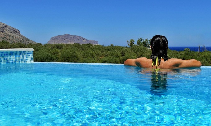 Trochalia Villa | Modern luxurious suite with private pool and sea view, Suite (MA)