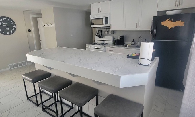 Baraga House | Modern Retreat on Lake Superior, close to the Snowmobile trails!