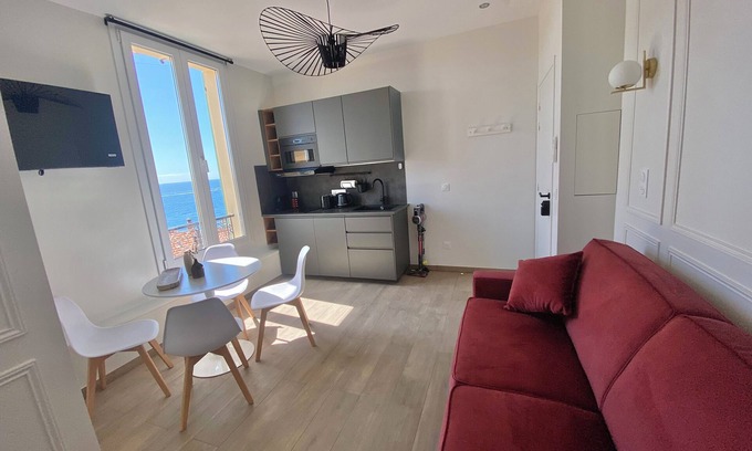 Cap d'Ail Apartment | π Modern Sea-View Flat β A/C, High-Speed Wi-Fi β 15 min walk from Monaco GP F1