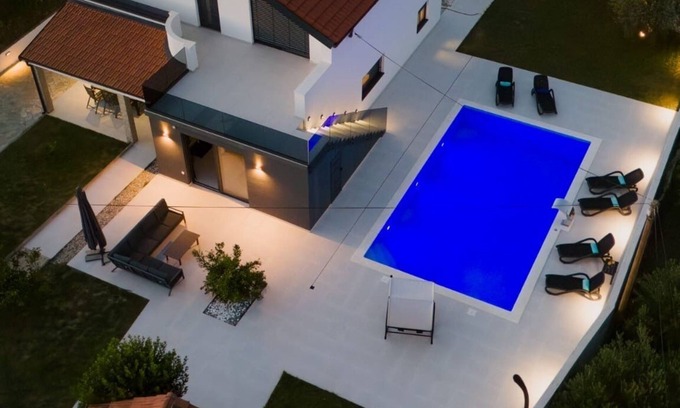 Zemunik Donji Villa | Modern Villa Amare with Private Heated Pool & Spacious Garden