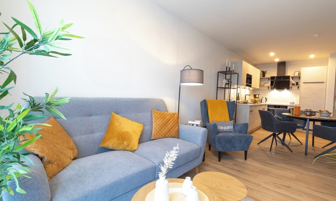 Dorumer Neufeld Apartment | Moderne Ferienwohnung mit Balkon und Sauna in Strandnähe