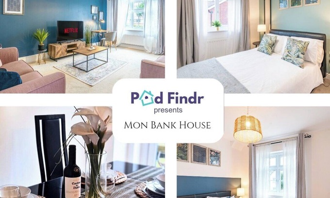 Newport House | Mon Bank House* Sleeps 6*Parking*Contractors*Groups
