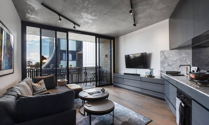 Collingwood Apartment | Monochrome and Matte Sophisticated Loft Living