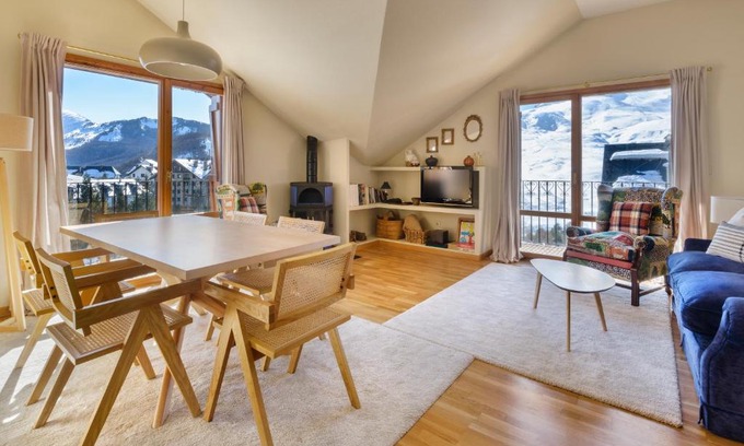 Formigal Apartment | Montesqui Formigal, exclusivo ático con vistas a pistas, guardaesquis y garaje