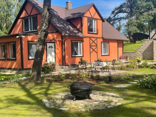 Bigaunciems House | More Holiday Cottage M, 85 meters to the beach with large garden