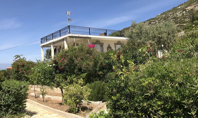 Loutraki-Agioi Theodoroi House | Mountain top Mediterranean Villa with Gulf of Corinth view!