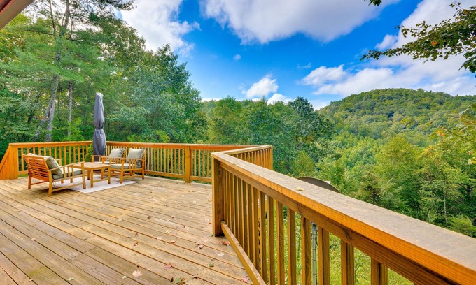 Woodlawn Cabin | Mtn View + Fire Pit: Pet-Friendly Woodlawn Cabin!