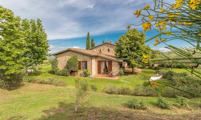 Guardea Villa | My Rental Homes - Villa Molinazzo 14: pool and lovely view of the surrounding hills