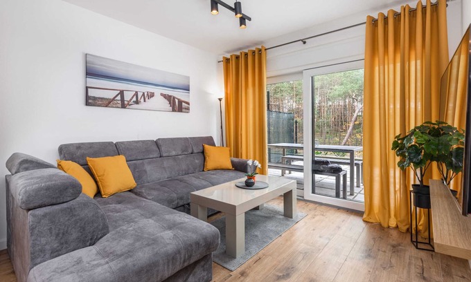 Miedzywodzie Apartment | Na Wydmach B6 | Bright Apartment | 1 Bedroom