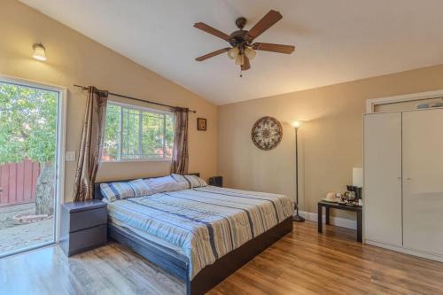 South San Jose House | Narvaez Master bedroom private entry and bathroom