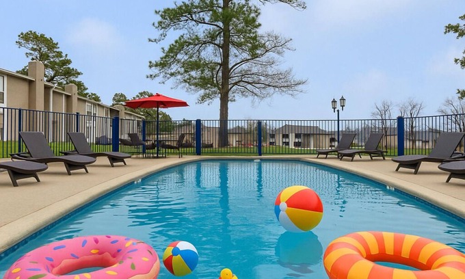 Leesville Apartment | Near Fort Polk Pool Gym Shopping Golf