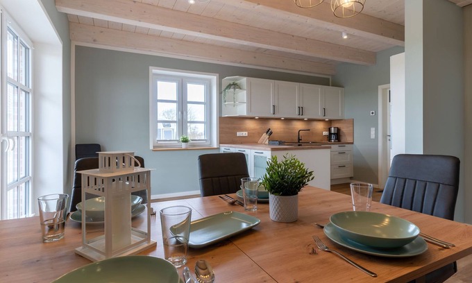 Karolinenkoog House | Neubau! DHH Direkt an der Eider mit Sauna für bis zu 6 Personen