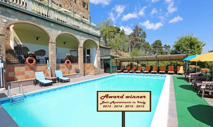 Montecastelli Apartment | (NEW) Apartment (D) with swimming pool, jacuzzi and tennis court in Tuscany