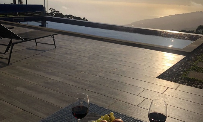 Calheta Villa | New building above the roofs of Calheta, absolute privacy with a heatable pool