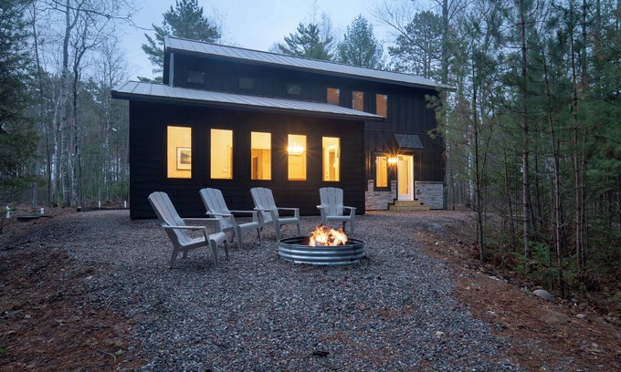 Land O Lakes Cabin | New Construction on private, lakefront in the Northwoods!