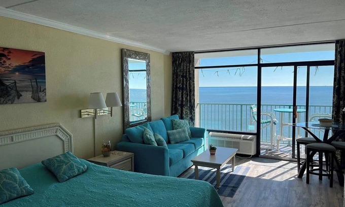 Myrtle Beach Condo | New Direct Oceanfront View Studio, Pools, Updated!