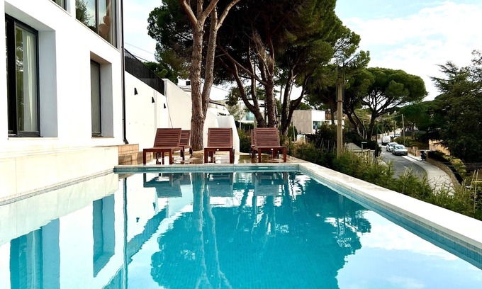 Castell-Platja d'Aro Villa | New Elegant 8 King Bedrooms Villa Panoramic Views