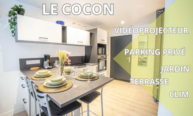Alco Apartment | NEW Le Cocon-Clim-Vidéoprojecteur-Parking-Wifi-TOP PROS Conciergerie Montpellier