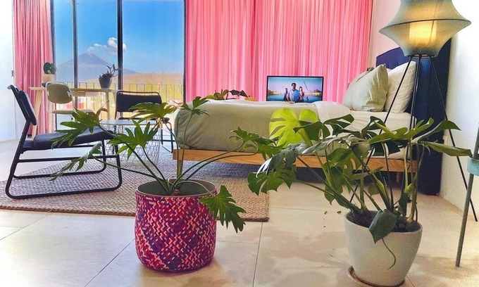 Cholula Apartment | New Nordic Loft With Amazing View of Volcano, 70mbps Wifi and Covered Parking