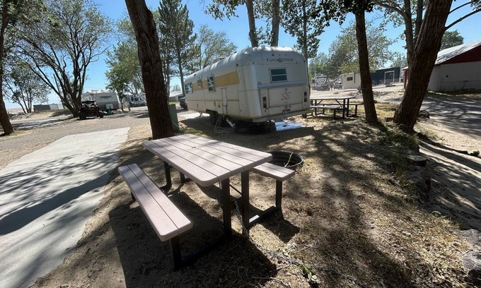 St. Anthony RV Rental | *NEW* Sand Dunes Vintage Camper ~Sand Hills Resort