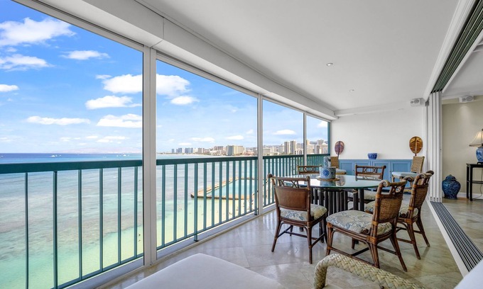 Diamond Head - Kapahulu - St. Louis Condo | New! Sans Souci 1004 – Oceanfront 1BR Gem w/Parking + Views