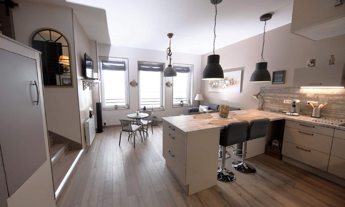 Port-en-Bessin-Huppain Apartment | New Sea view 4 * Port en Bessin Normandy Landing beaches Calvados
