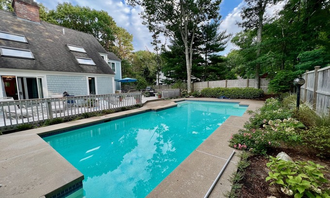 Mashpee House | New Seabury Home with Heated Pool and Hot Tub