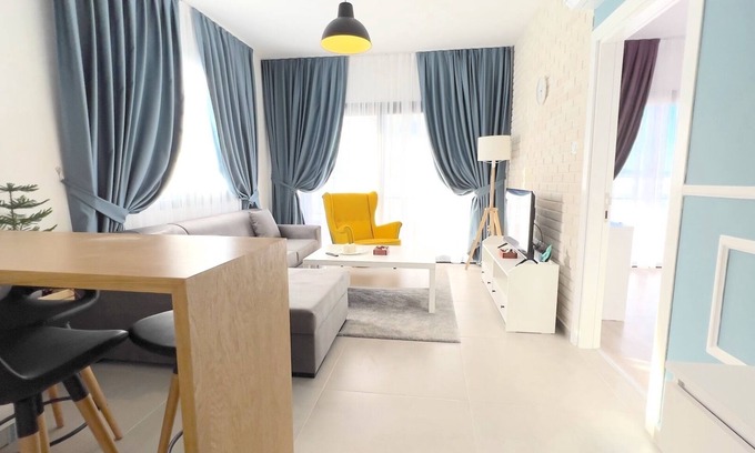Trikomo Apartment | New spacious apartment 1 + 1 luxury class in the best beach complex