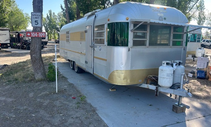 St. Anthony RV Rental | *NEW* Vintage Camper on the Dunes~ Sand Hills Resort