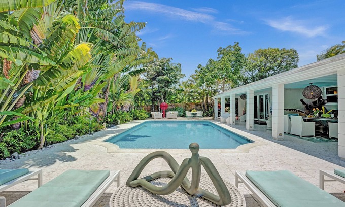 North Corals House | New! Waterfront Heated Pool, Fishing Pier, Designer Touches, 2mi to Beach