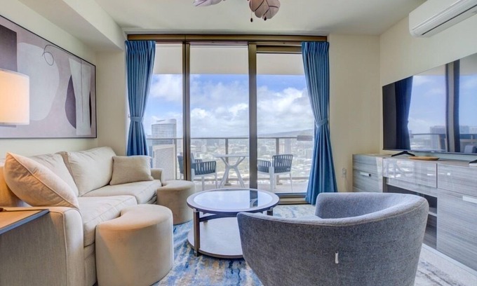 Ala Moana Condo | Newly Built at Sky Ala Moana 2 Bedroom! Great Oceanview! (SAW3508)