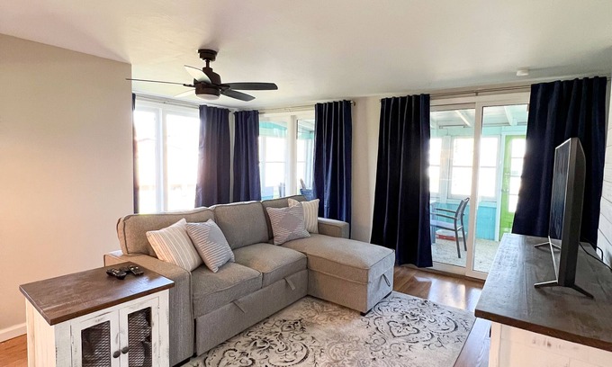 Rome City House | Newly Remodeled Cabin Steps from Sylvan Lake