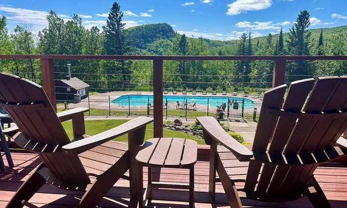 Lutsen Condo | Newly Remodeled Fireplace Studio Ski-in/Ski-Out Condo-Balcony, Pool & Hot Tub