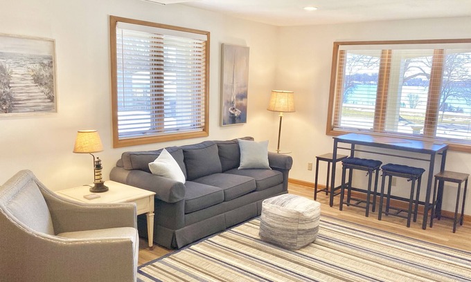 Lake Ripley Apartment | Newly renovated apartment on 90’ of Lake Ripley shoreline!