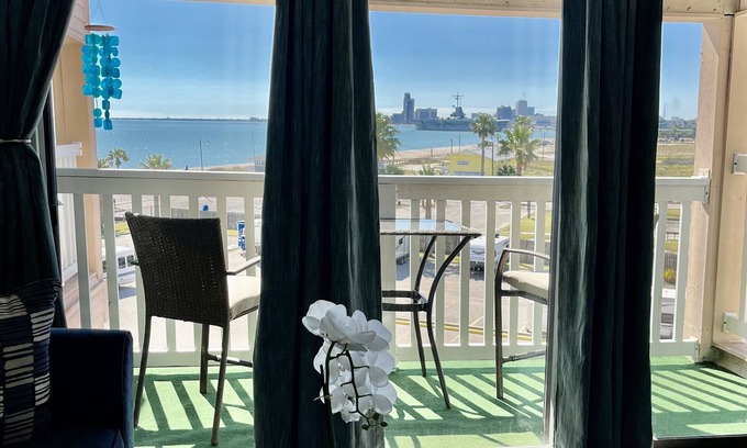 North Beach Condo | Newly Renovated Beach Condo with views of the ocean and downtown Corpus Christi!