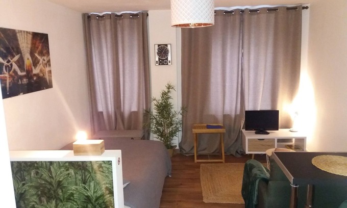 Saint-Marc Apartment | Nice studio with terrace, downtown Brest