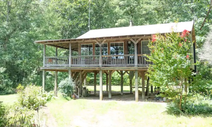 Dewitt Cabin | No Fees 2BR Cabin Tucked Away on Private Lake