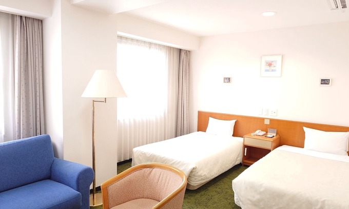 Higashi Ward Hotel | Nonsmoking twin room 12Free parkingSpacious 2/Okayama Okayama